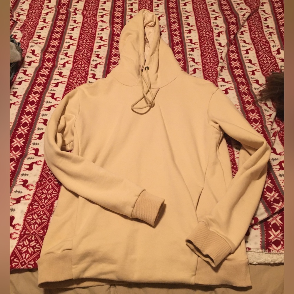 ESNTLS tan hoodie